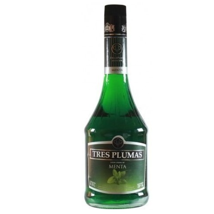 Licor Tres Plumas Licor De Menta 24° 750Cc-0