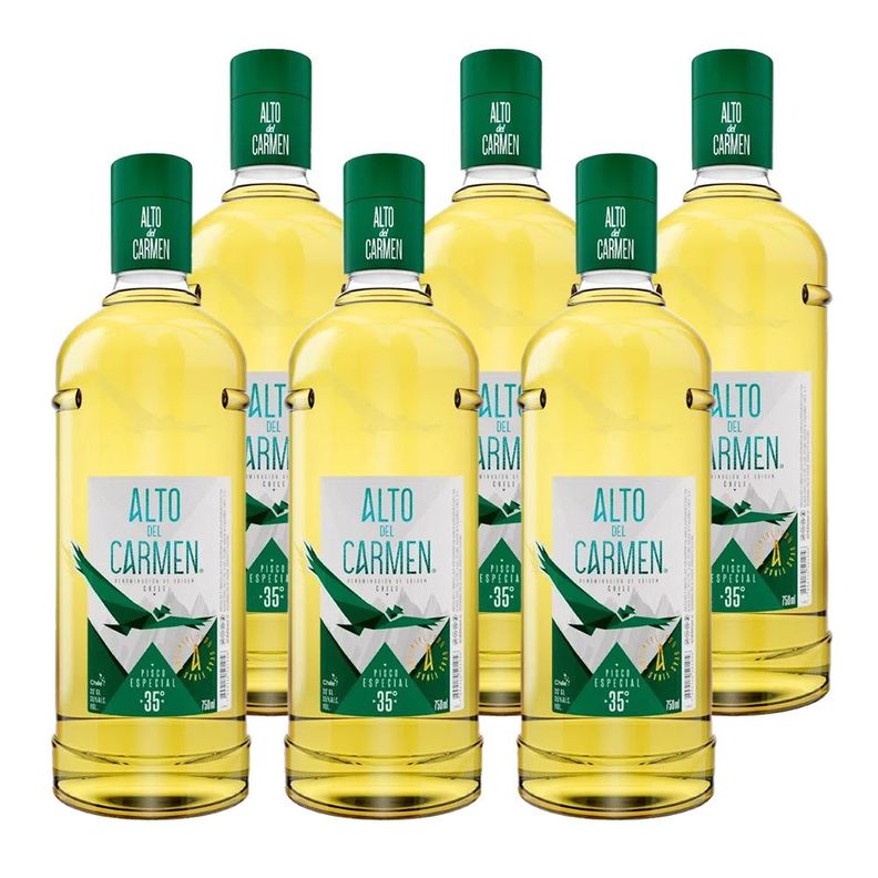 6x Pisco Alto Del Carmen 35° 750cc-0