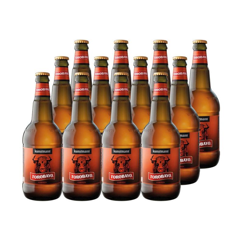 12X Cerveza Kunstmann Torobayo Botellin 5 500Cc