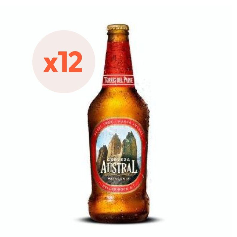 12X Cerveza Austral Torres Del Paine Botellín 6,1° 500Cc-0
