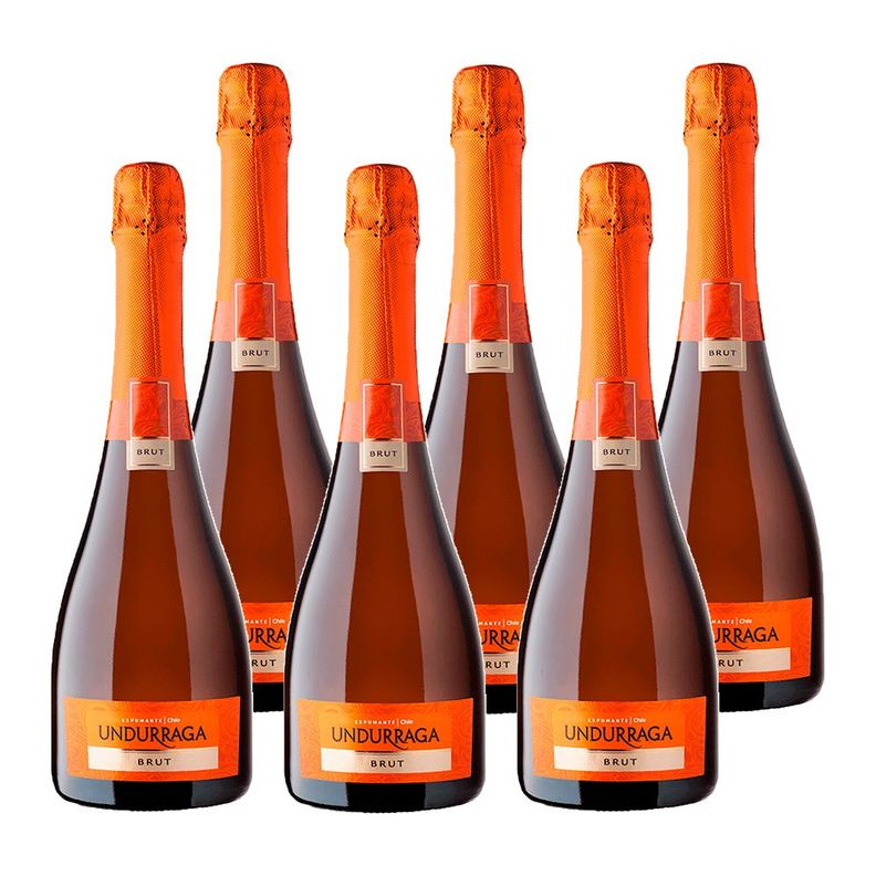 6x Espumante Undurraga Brut 13° 750cc-0
