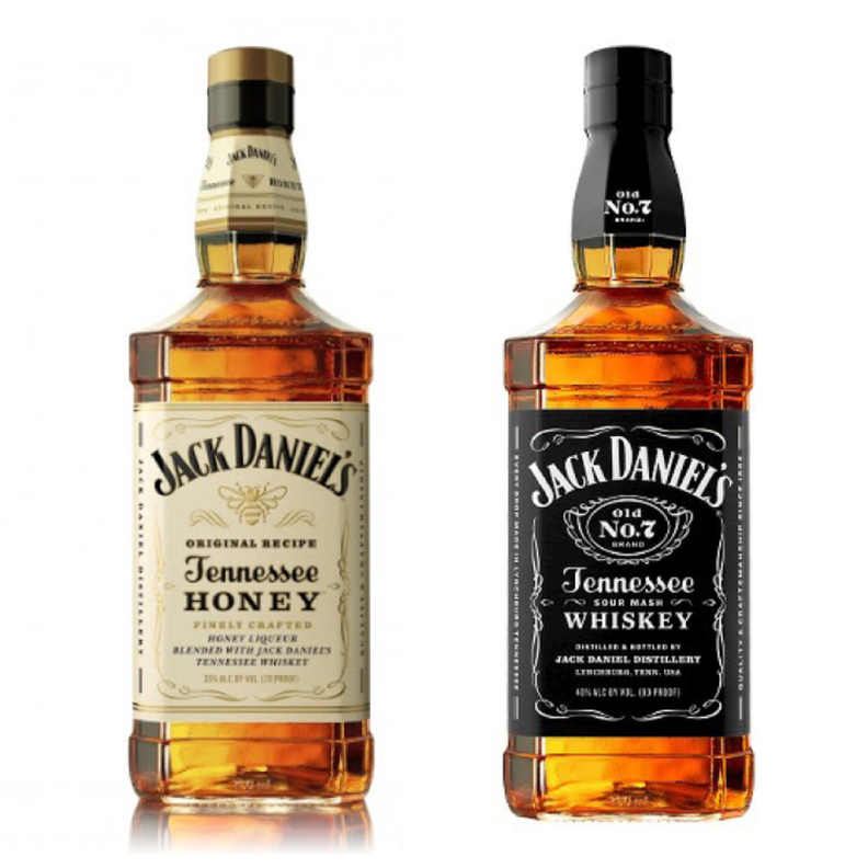Pack Whiskeys Jack Daniels 750cc: Honey + N°7-0