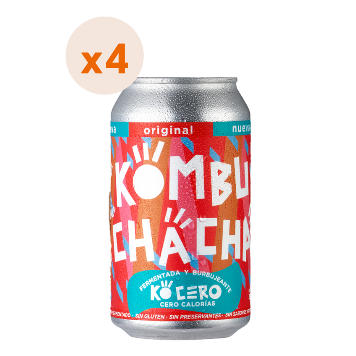 4x Kombuchacha Original Lata 350cc-1