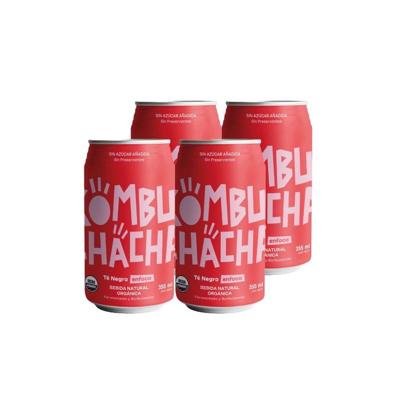 4x Kombuchacha Original Lata 350cc-0