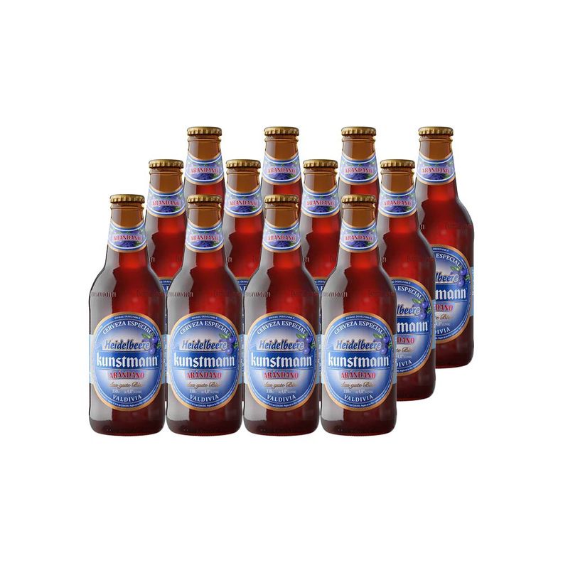 12X Cerveza Kunstmann Arandano Botellin 4,8 330Cc