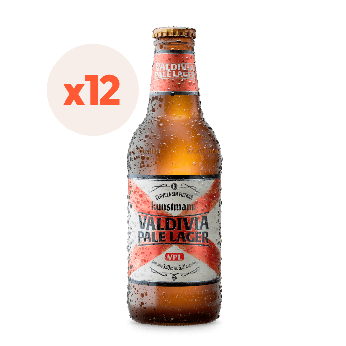 12X Cerveza Kunstmann Valdivia Pale Lager Botellín 5° 330Cc-0