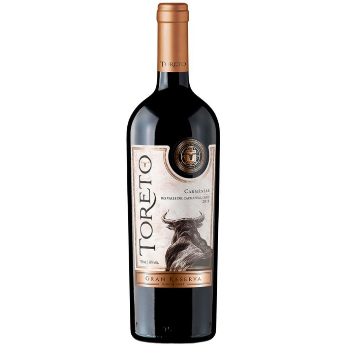 Vino Toreto Gran Reserva Carmenere 14° 750cc-0