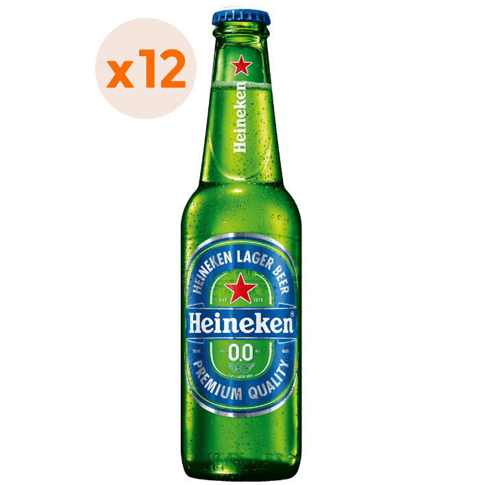 12x Cerveza Heineken Sin Alcohol Botellín 355cc-0