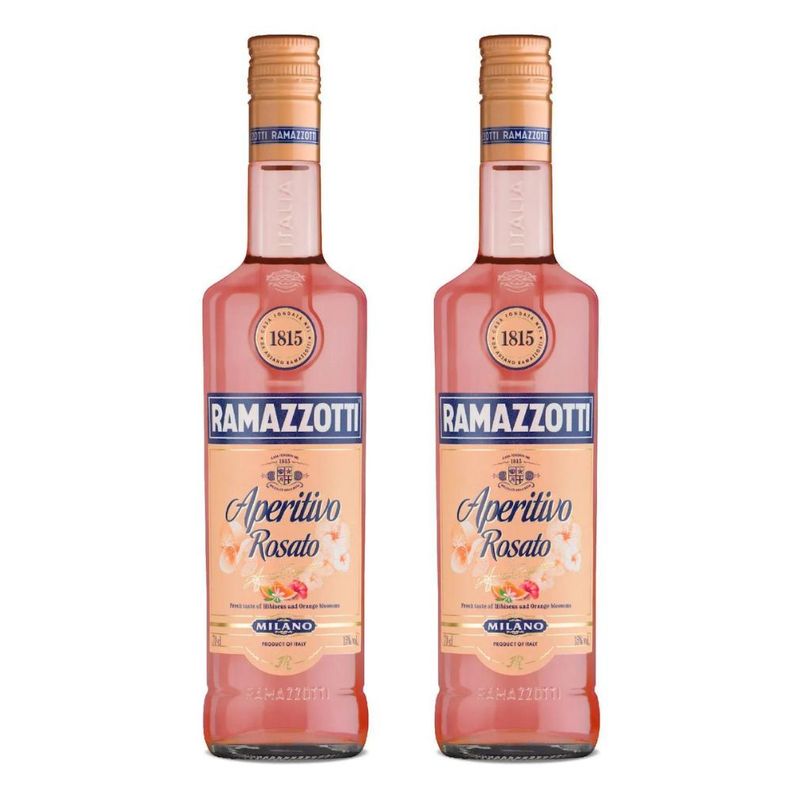 2x Licor Ramazzotti Aperitivo Rosato 15° 700Cc-0
