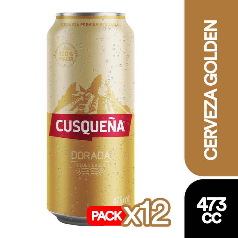12X Cerveza Cusqueña Lata 4,8° 473Cc-0