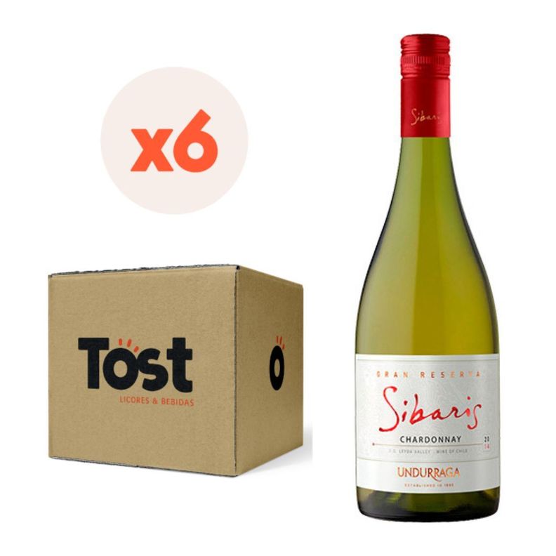 6x Vino Sibaris Gran Reserva Chardonnay 750cc-0