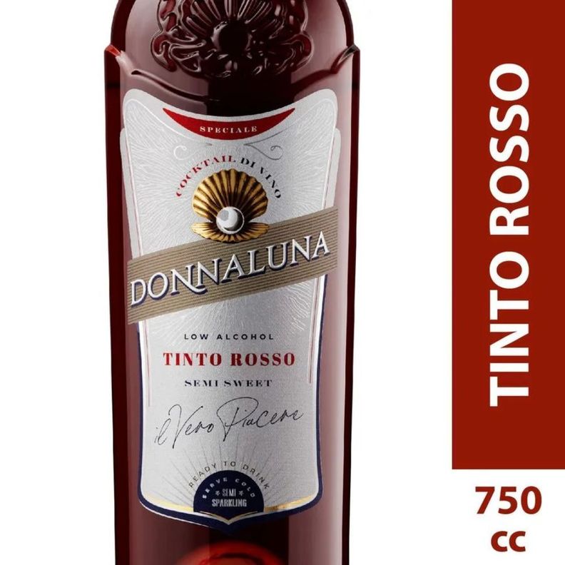 Cóctel de Vino Donnaluna Tinto Rosso 750cc-0