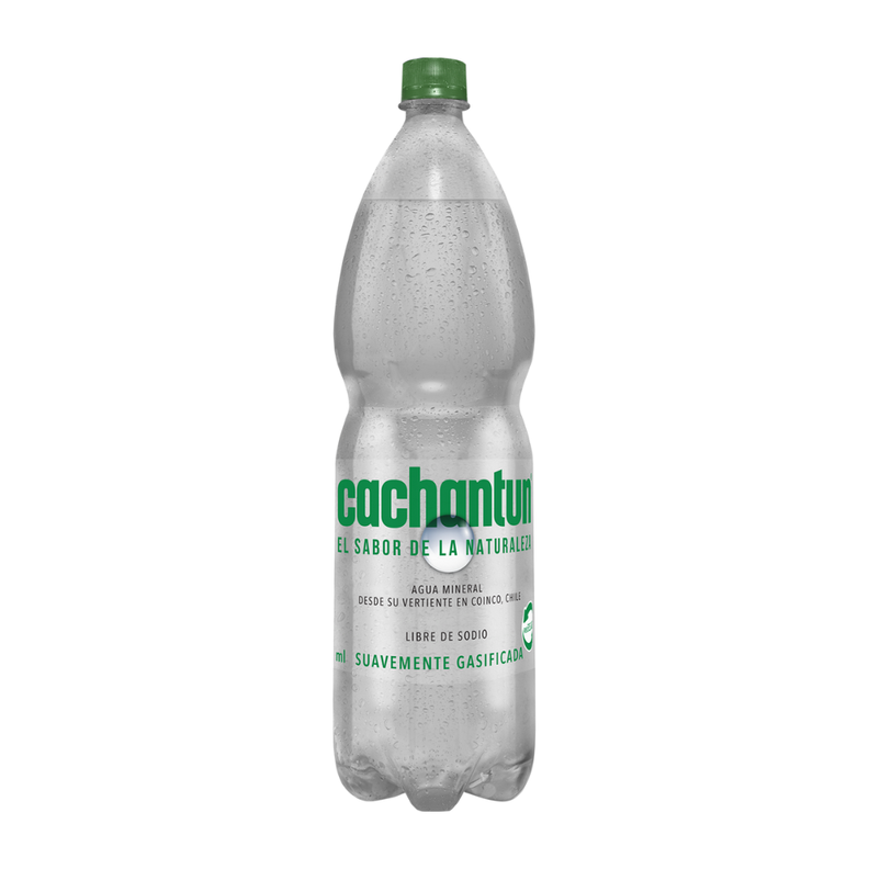 Agua Mineral Light Cachantún Con Gas 1600cc-1