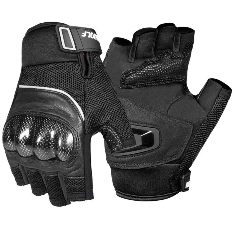 Guantes medio dedo para moto Motowolf 0327-0