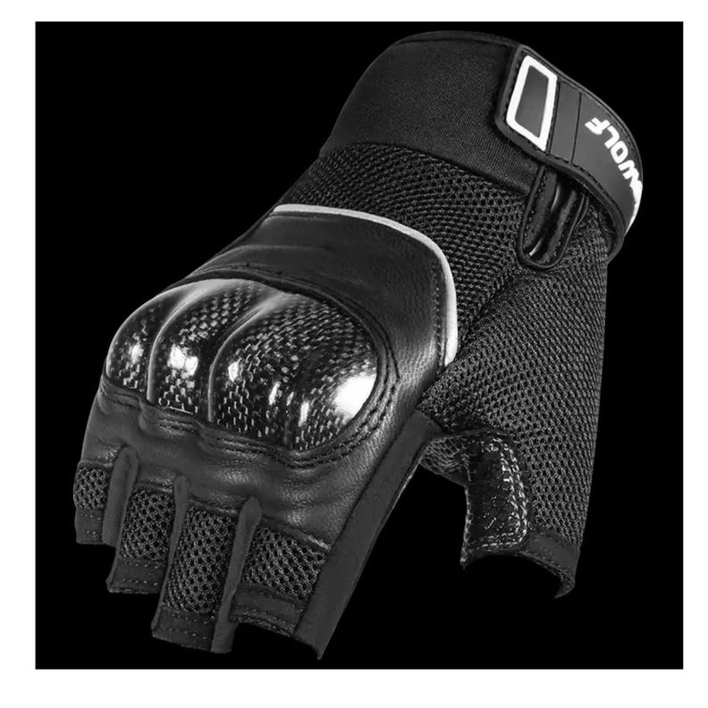 Guantes medio dedo para moto Motowolf 0327-1