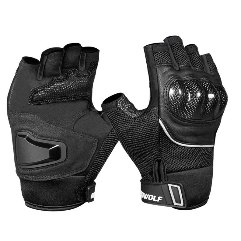 Guantes medio dedo para moto Motowolf 0327-2