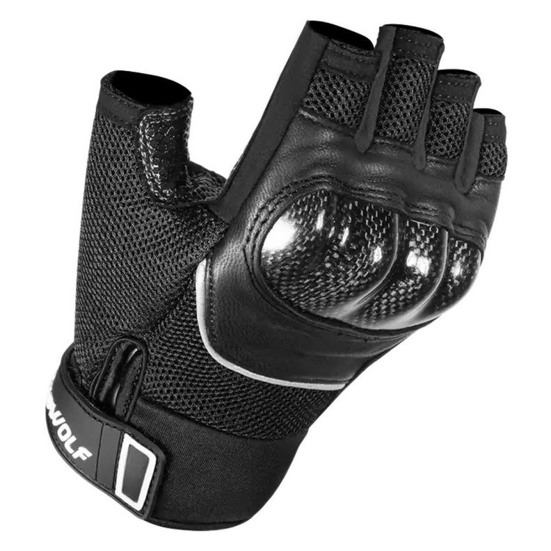 Guantes medio dedo para moto Motowolf 0327-3