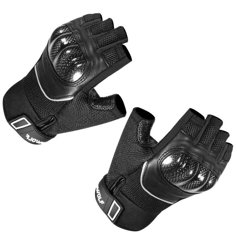 Guantes medio dedo para moto Motowolf 0327-4