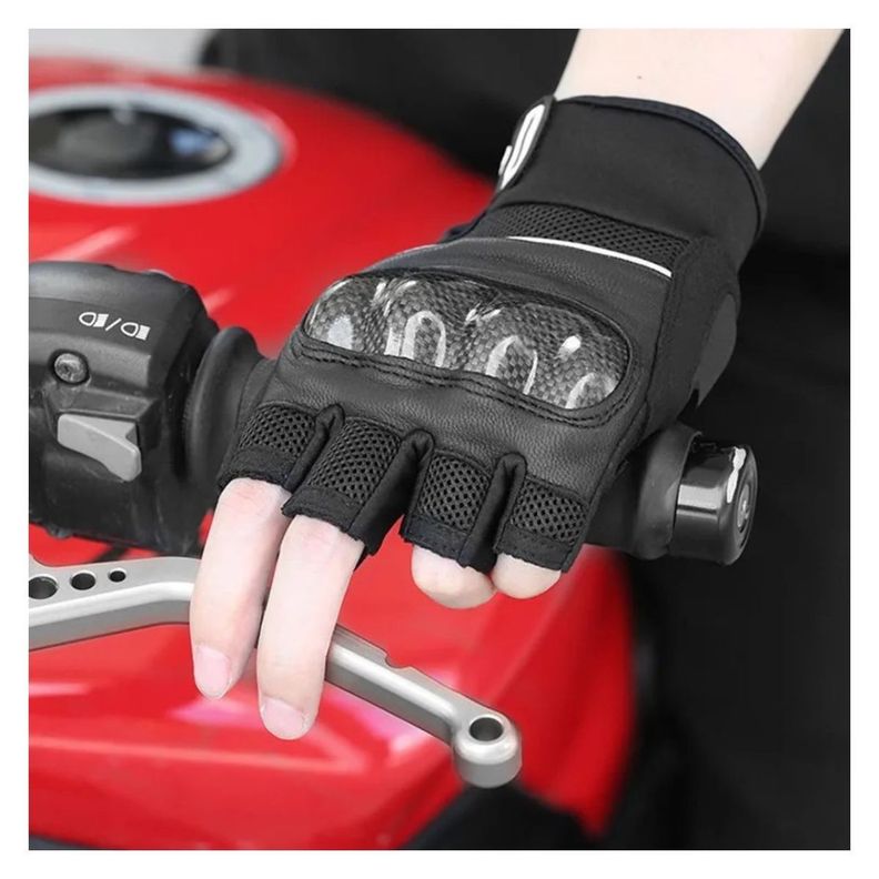 Guantes medio dedo para moto Motowolf 0327-5