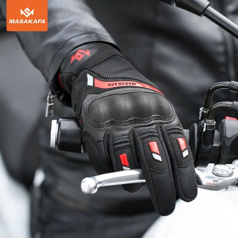 Guantes deportivos para motociclismo Masakafa 0315 - Rojo-4