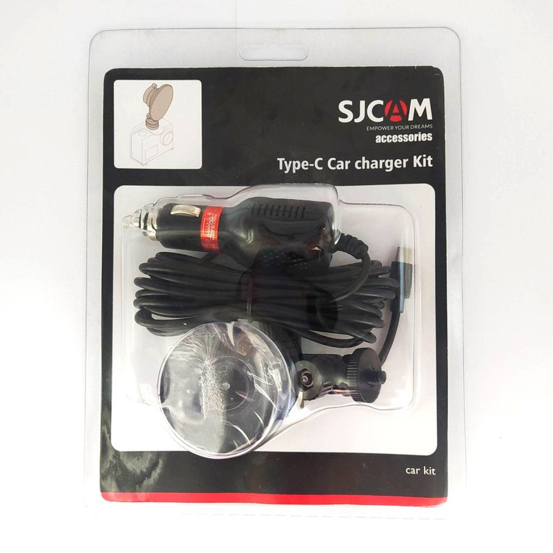 Sjcam Soporte Ventosa y cargador auto Tipo C-3