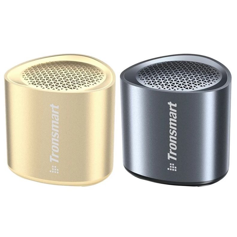 Set 2 Altavoz Bluetooth portatil recargable metalico 5 W IPX7 Tronsmart Nimo