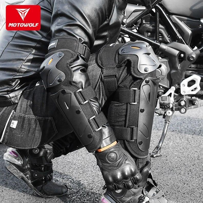 Rodilleras y Coderas largas motociclismo Motowolf 1010-5