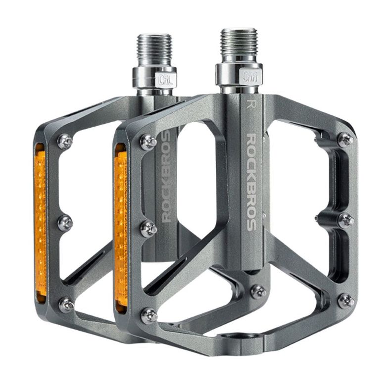 Pedales de bicicleta aluminio rockbros K371 - gris-0