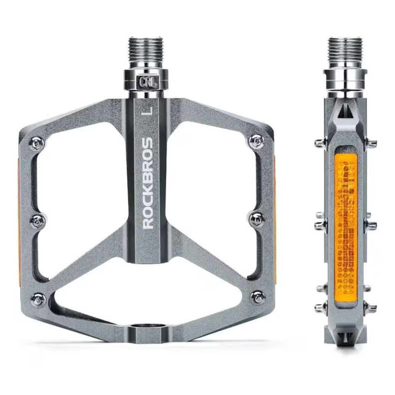 Pedales de bicicleta aluminio rockbros K371 - gris-1