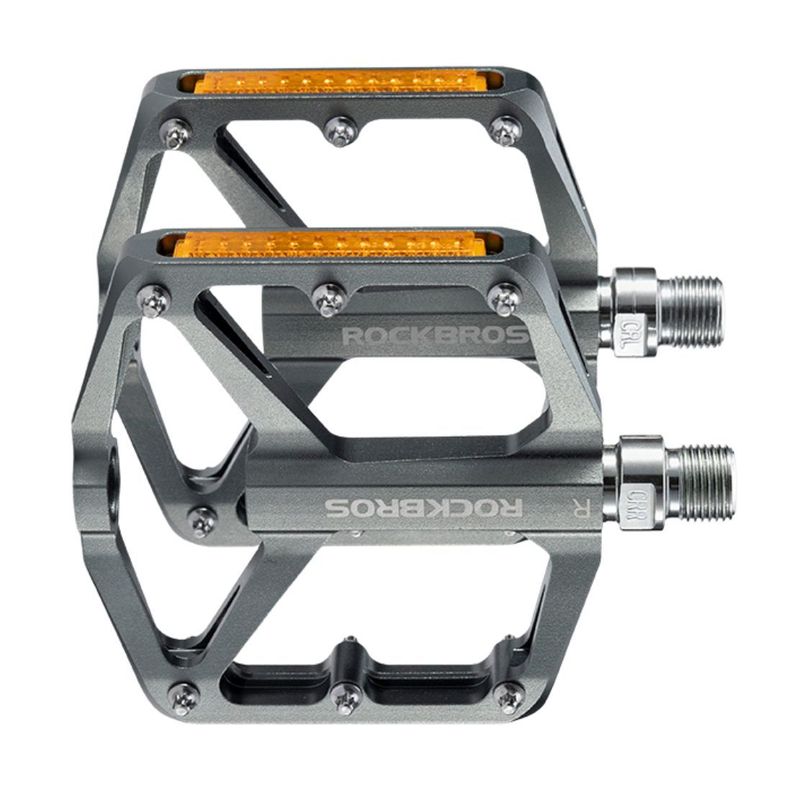 Pedales de bicicleta aluminio rockbros K371 - gris-3