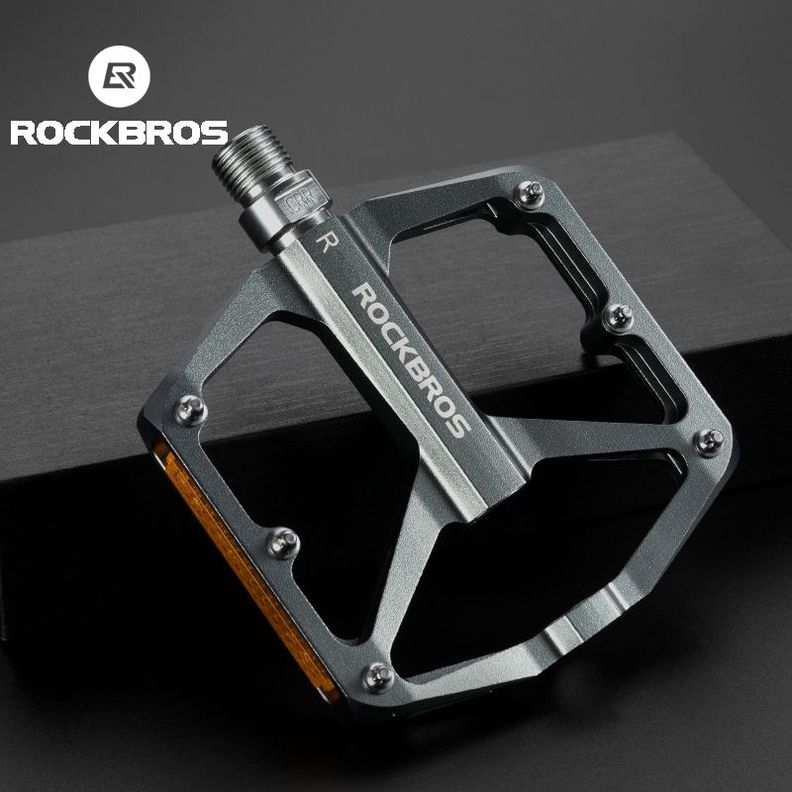 Pedales de bicicleta aluminio rockbros K371 - gris-9
