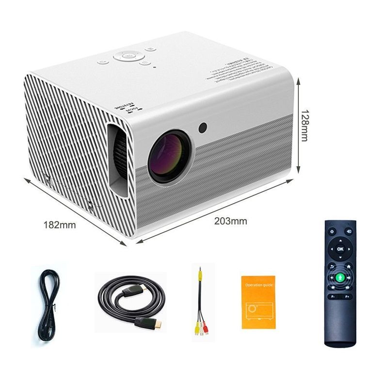 Proyector Led Android T10 Full HD 1080P 200 ANSI-4