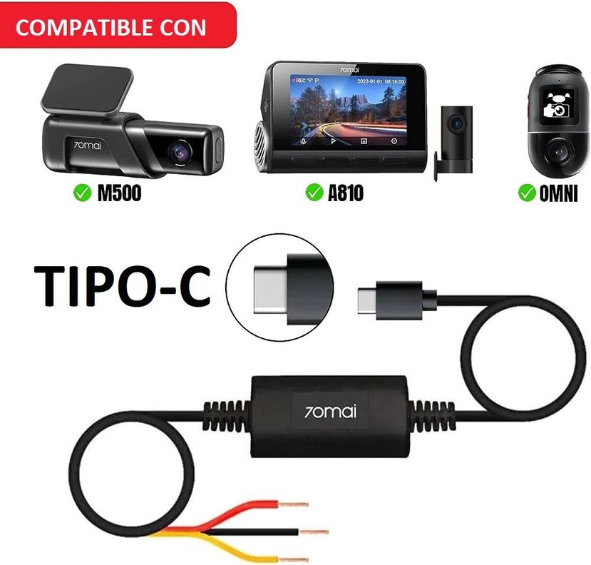 Kit de cableado energía UP03 para cámaras de auto  M500 y X200 Omni-5