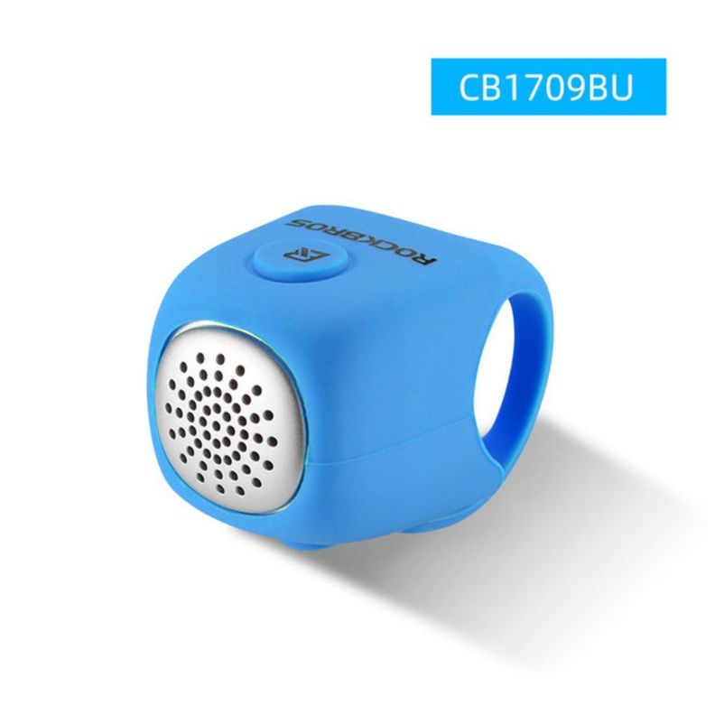 Timbre Bocina electrónica para bicicleta Rockbros CB170 - azul-1