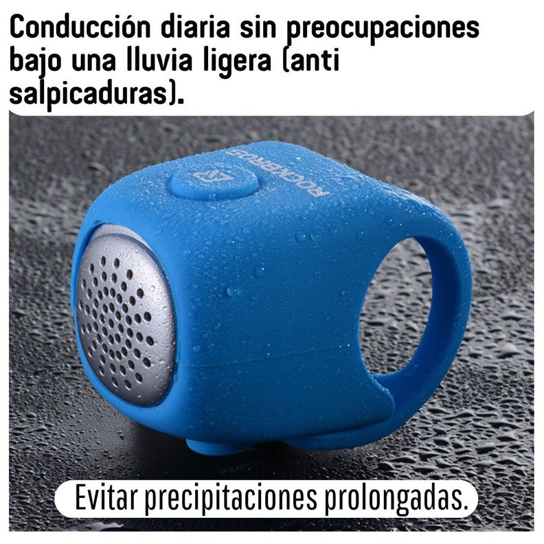 Timbre Bocina electrónica para bicicleta Rockbros CB170 - azul-4