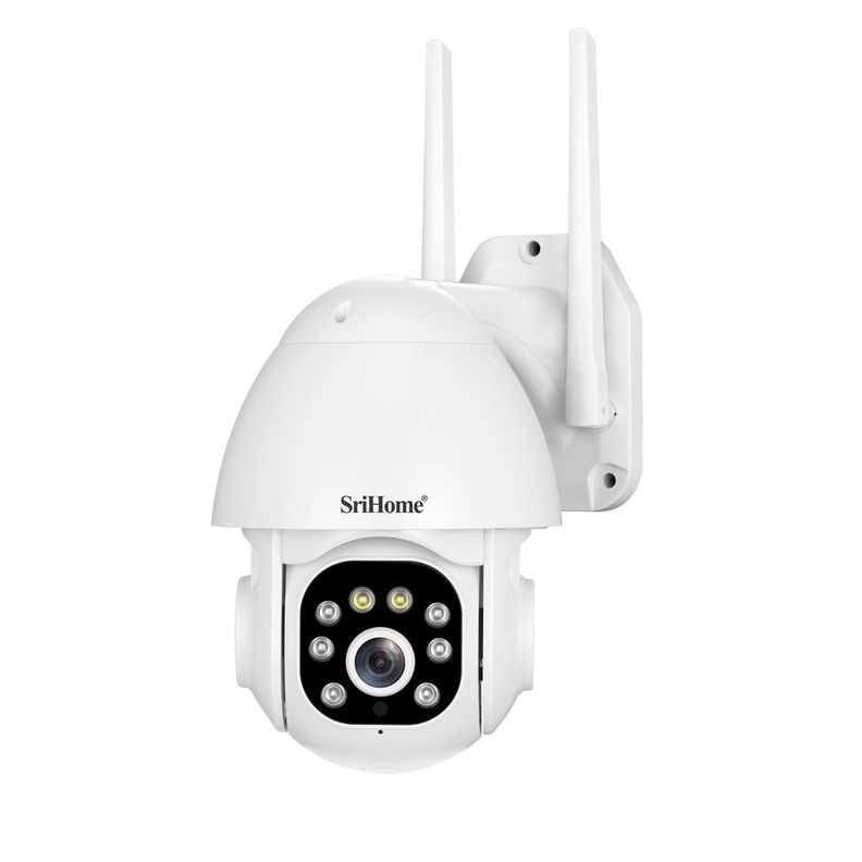 Cámara IP WIFI 3MP 1296P Srihome SH039B Luz LED y Sirena-3