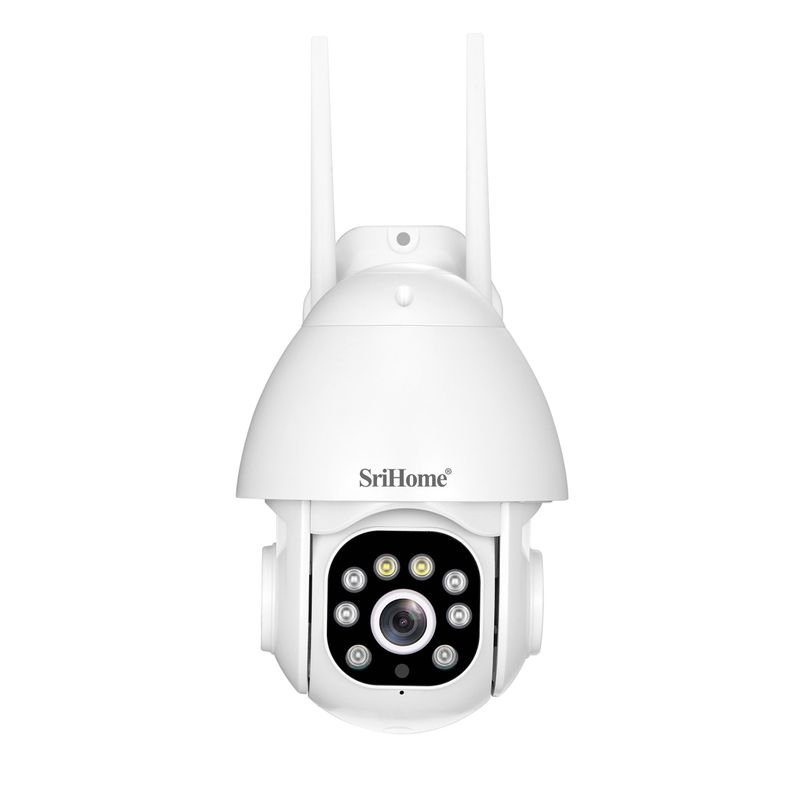 Cámara IP WIFI 3MP 1296P Srihome SH039B Luz LED y Sirena-4