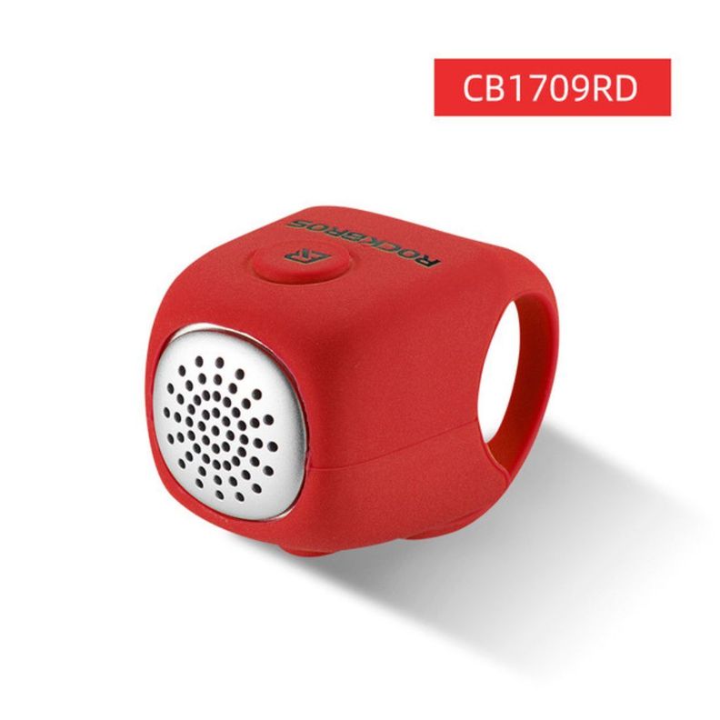Timbre Bocina electrónica para bicicleta Rockbros CB170 - rojo-1