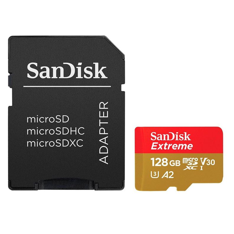 Micro SD SanDisk Extreme Micro SDXC 128GB Clase 10 U3-3