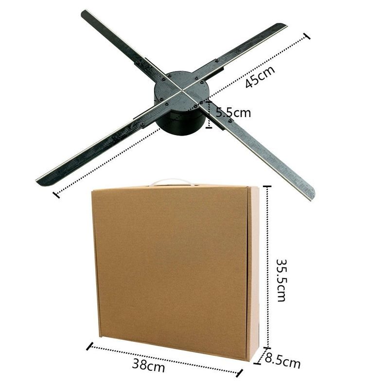 Proyector Holográfico 3D publicitario V45 45cm 510 LED 1400x512-2