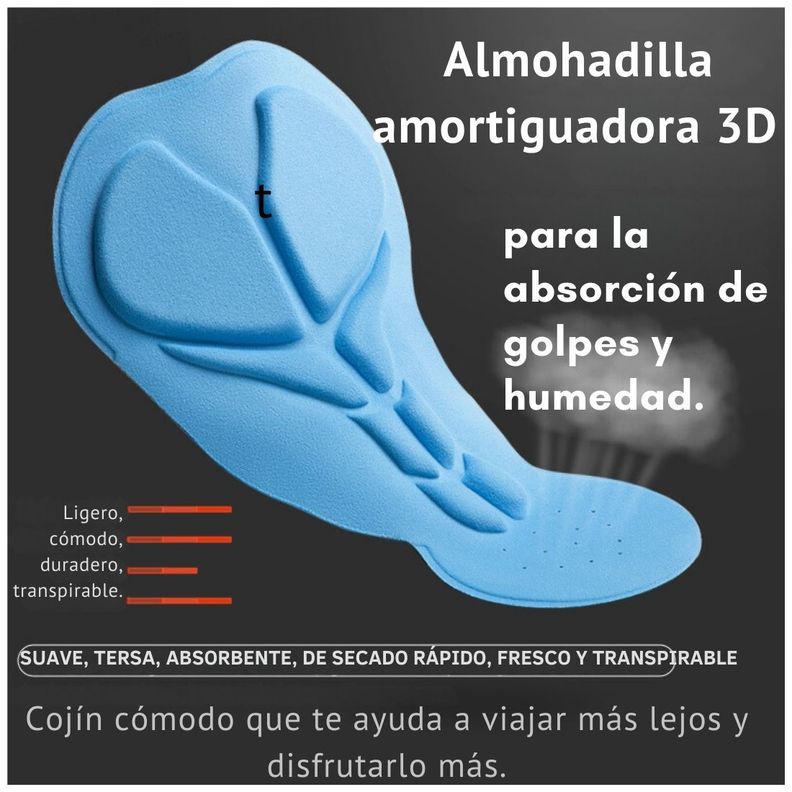 Calza corta short ciclismo hombre Rockbros RK1009D-4