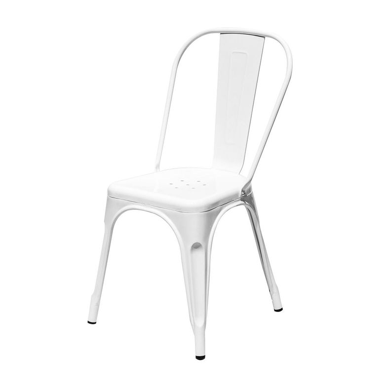 	Silla Metal Tolix para Comedor Bar LF5-01 - BLANCA-2