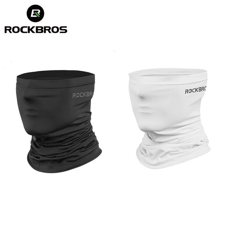 Cuello, Mascara, bandana elástica ciclismo, deportes Rockbros WB-001 - Negro-1