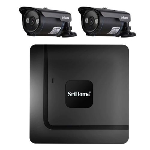 Kit NVR Srihome: 2 camaras SP007 960p + NVR NVS003 16CH-0