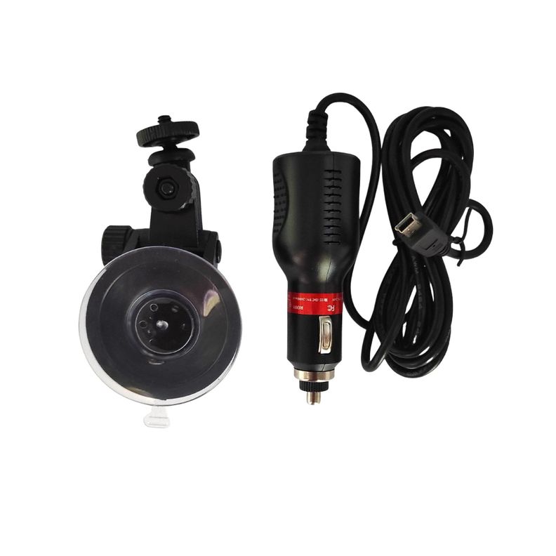 Soporte Ventosa y cargador de auto para camara deportiva SJCAM SJ6-0