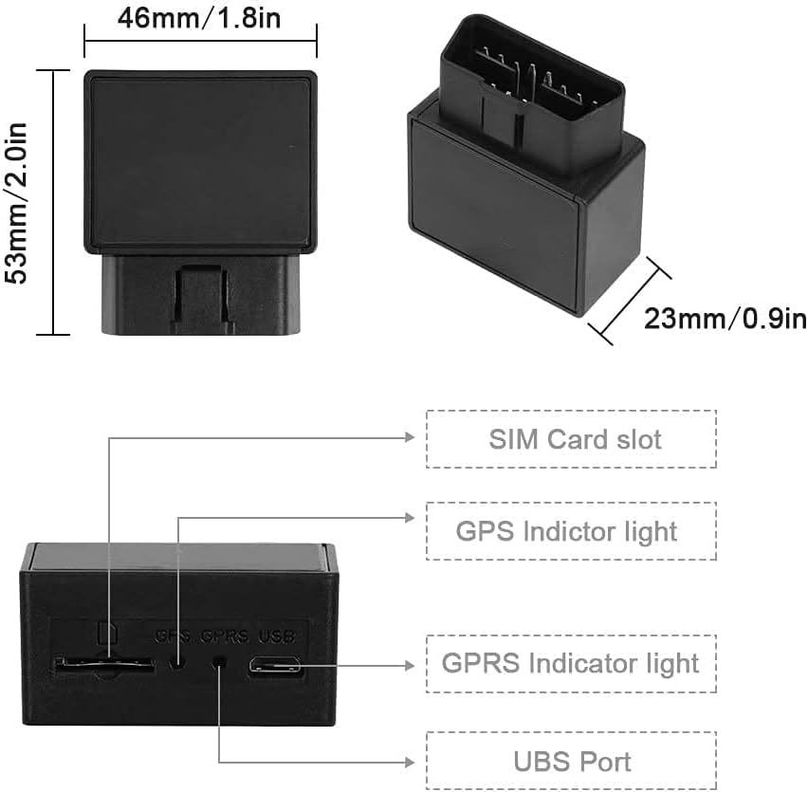 Rastreador GPS 4G TK816 Rastreador OBD + Configuracion + SIM-3
