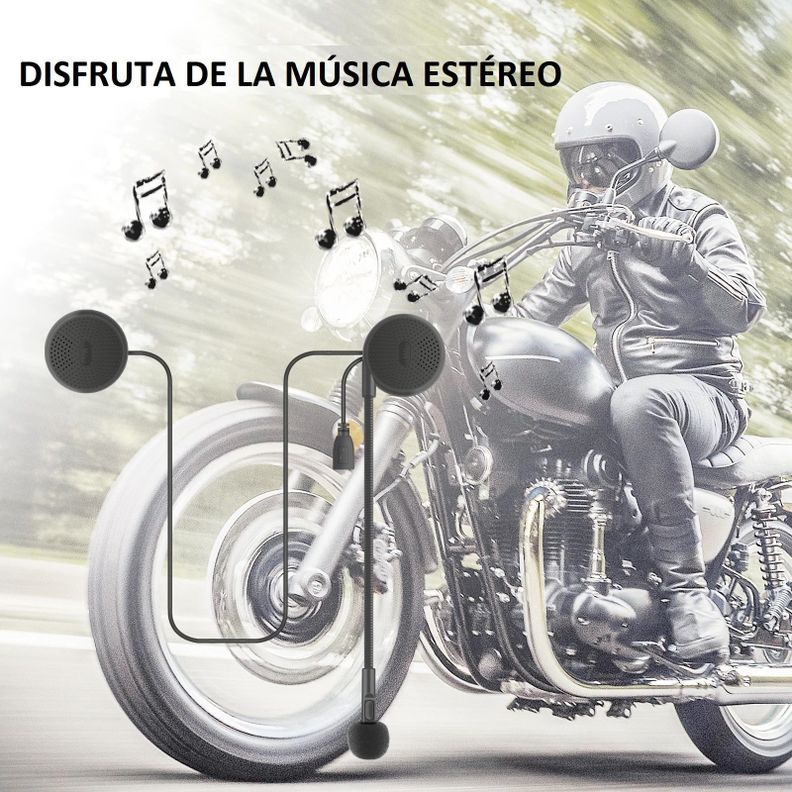 Audífonos bluetooth manos libres para casco moto M6-7