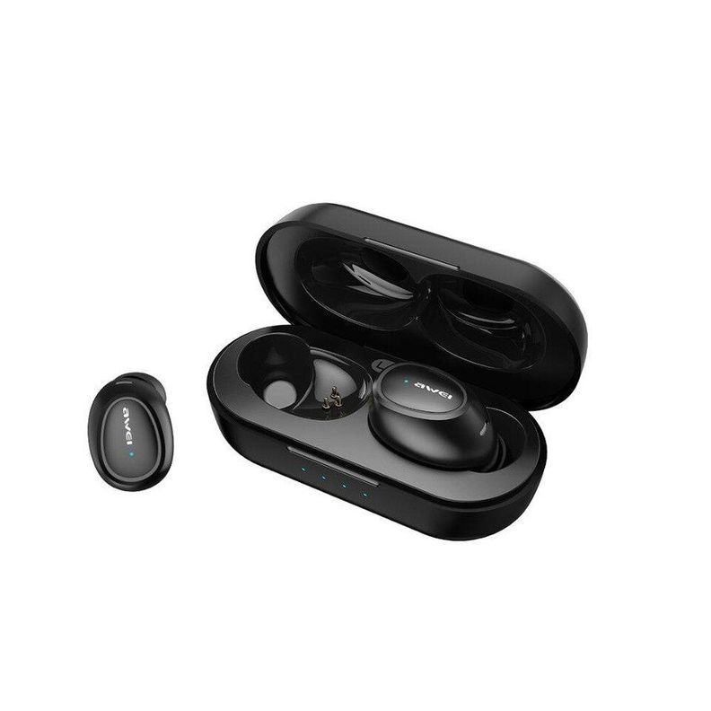 Audifonos Bluetooth Awei T16 TWS con caja de carga Negro