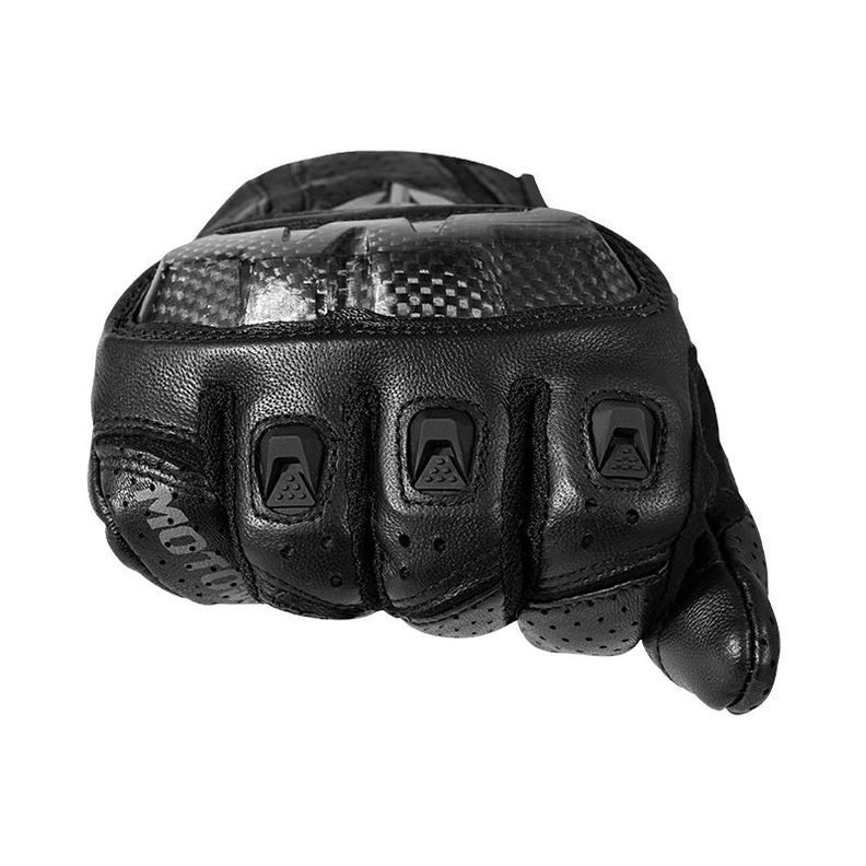 Guantes para motociclismo de cuero Motowolf MDL0305 - negro-3