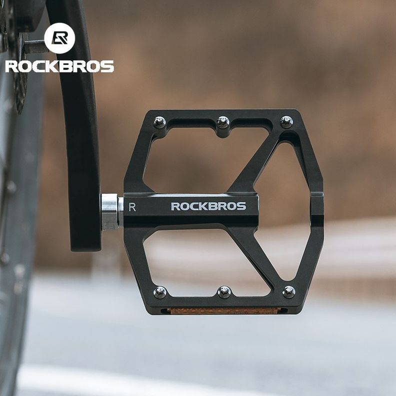 Pedales de bicicleta aluminio rockbros K371 - azul-4